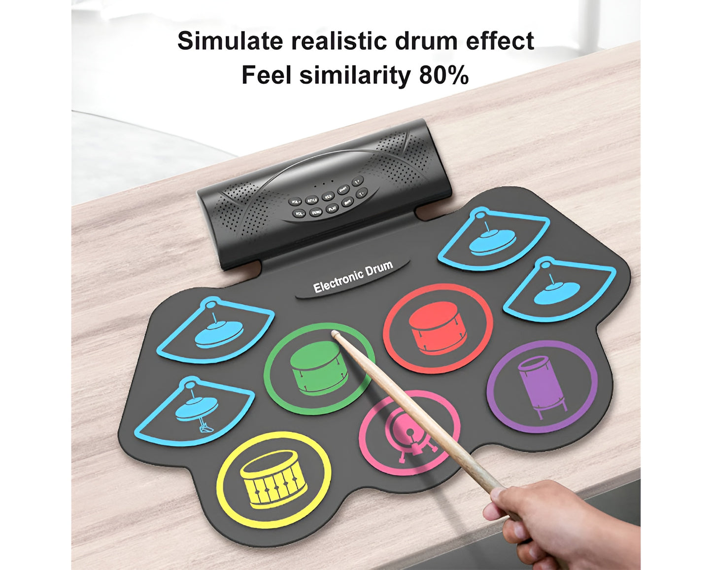 Hand-Rolled Drum Set for Adults Beginners