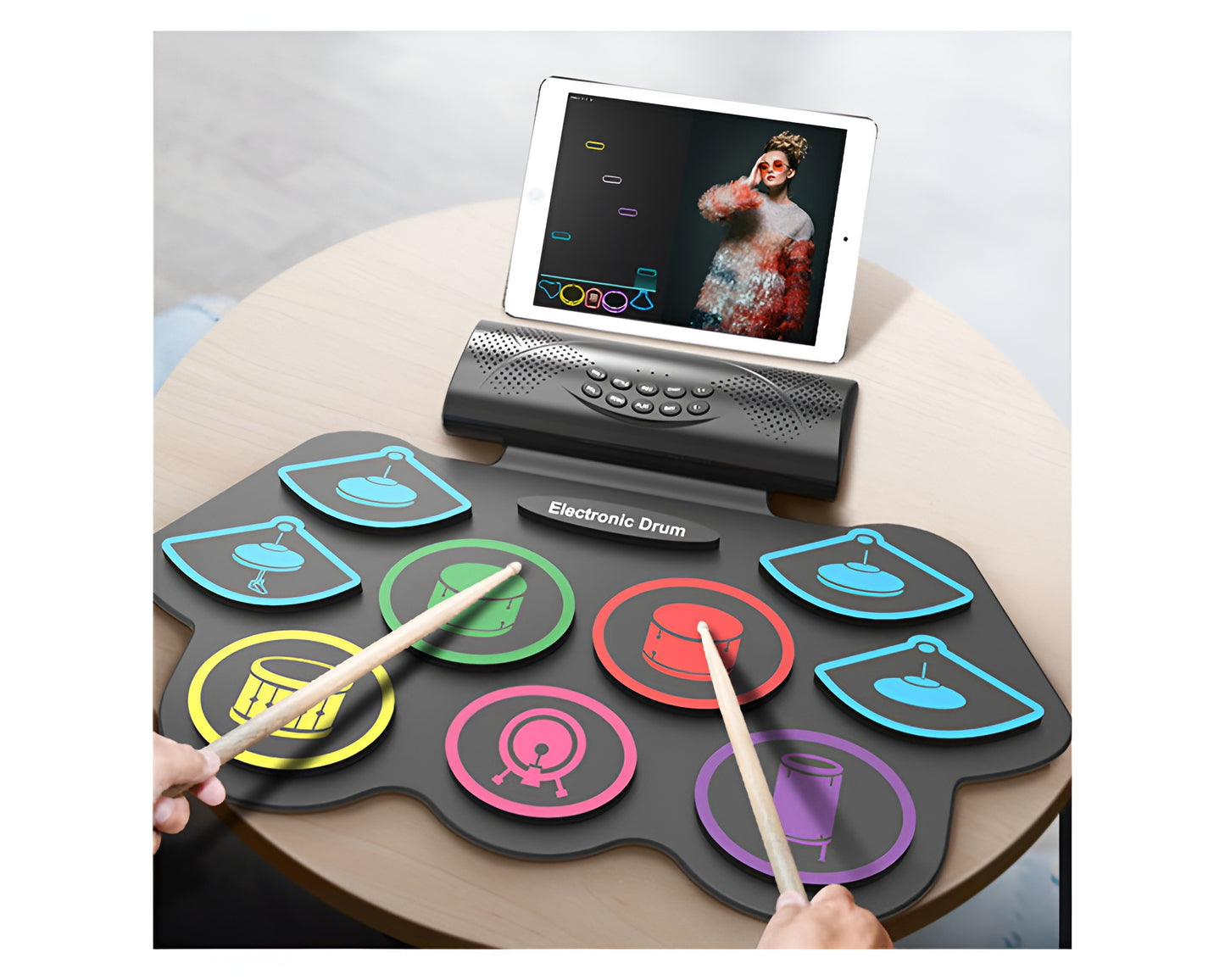 Hand-Rolled Drum Set for Adults Beginners