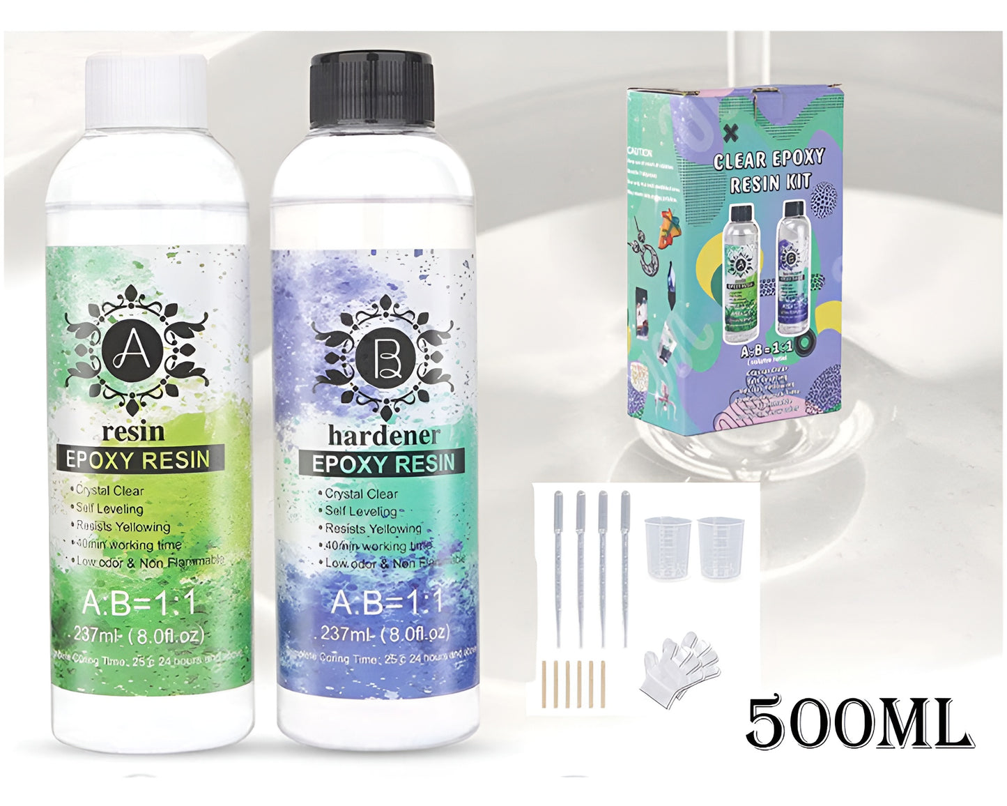 Epoxy Resin 1:1 500ml Kit