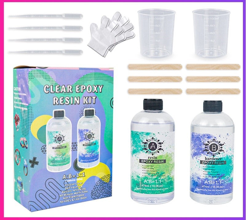 Epoxy Resin - Crystal Clear Resin Casting Coating Hardener Kit