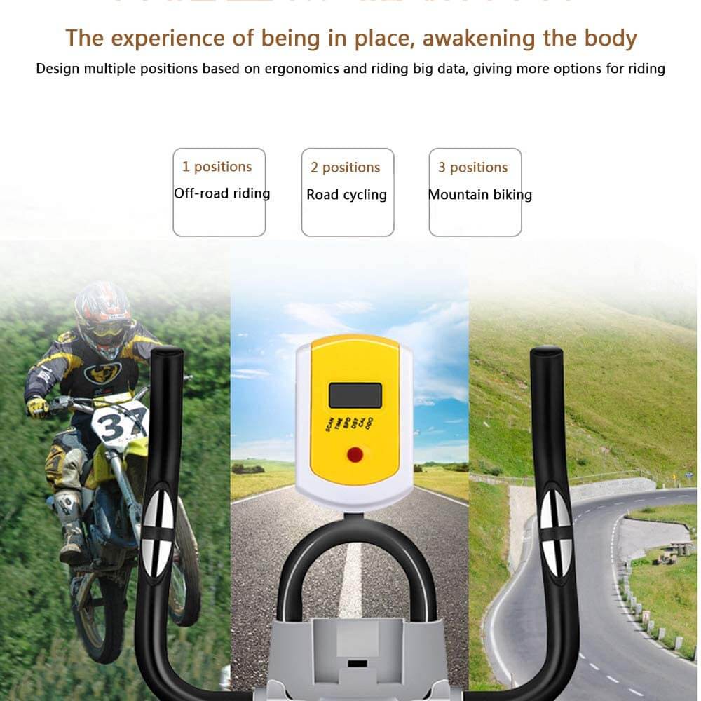 Exercise Bike for Indoor Training – Silent Belt Drive Exercise Bike with LCD Display & 150kg Capacity