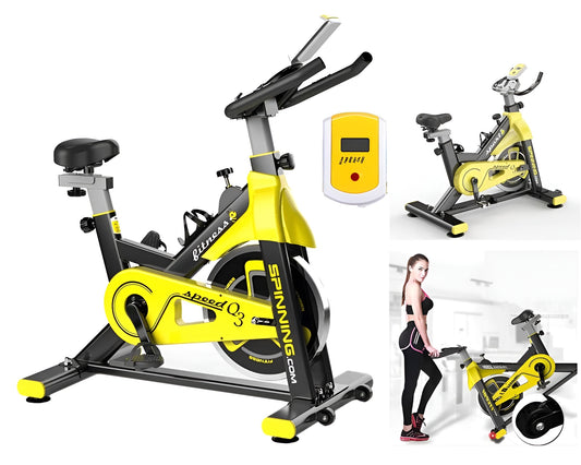 Exercise Bike – Indoor Gym Fitness Bicycle Trainer for Aerobic Sports