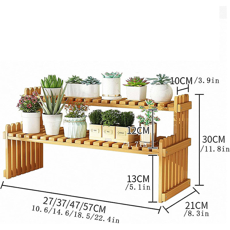 Bamboo Plant Stand Indoor Pland Shelf for Plants