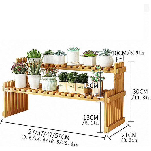 Bamboo Plant Stand Indoor Pland Shelf for Plants