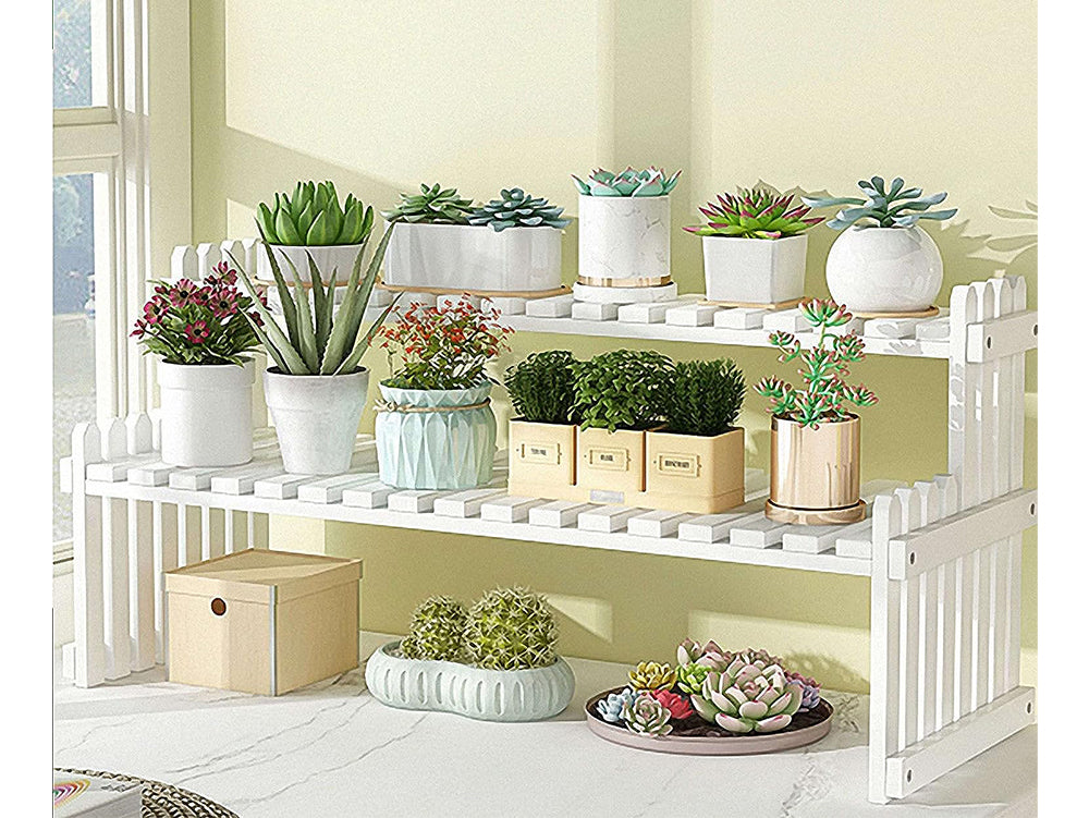 Bamboo Plant Stand Indoor Pland Shelf for Plants
