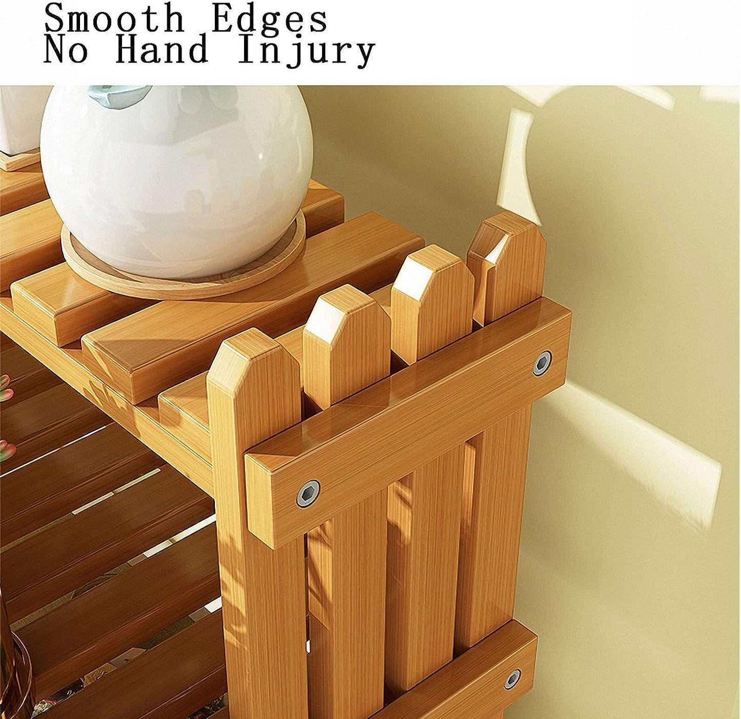 Flower Rack Bamboo Plant Stand