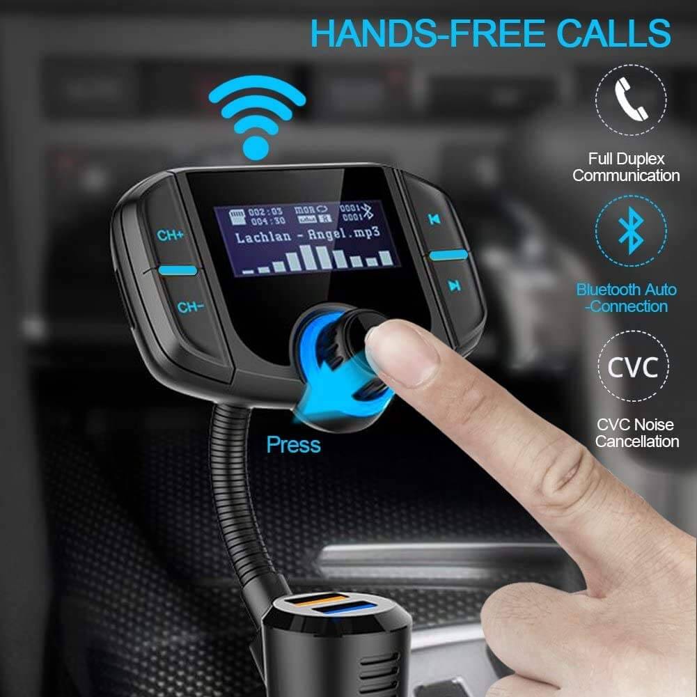 Car Bluetooth Receiver with FM Transmitter