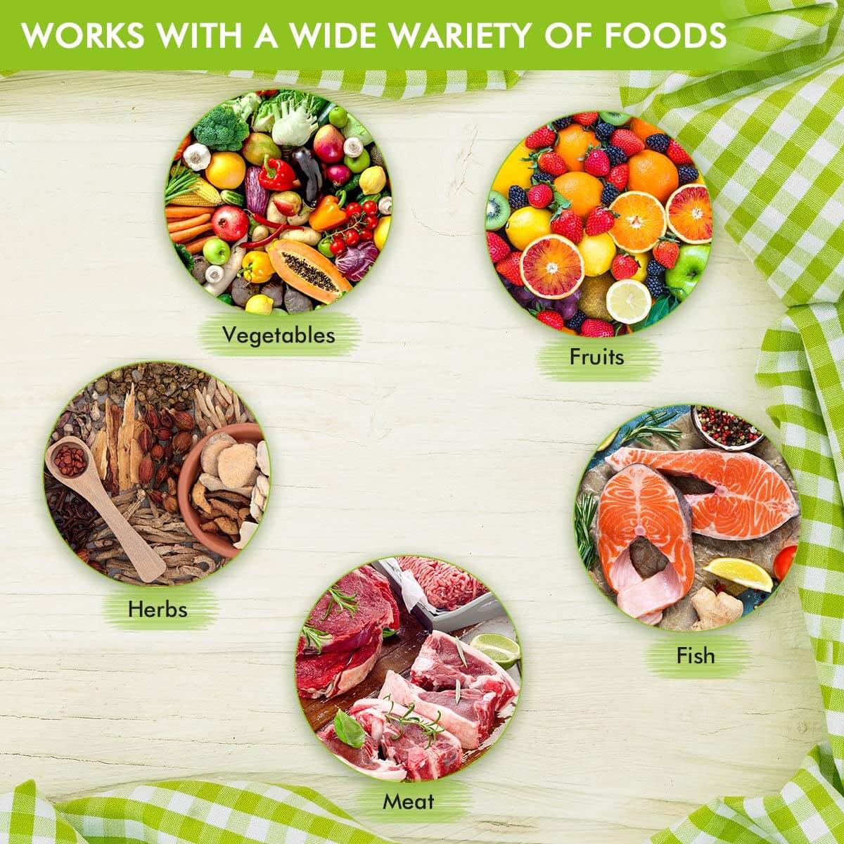 Portable Electric Food Dehydrator Machine with Adjustable Thermostat