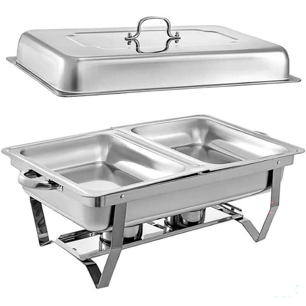 Chafing Dish 11L Stainless Steel Buffet Food Warmer Rectangular