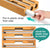 Bamboo Food Wrap Dispenser Cutter Foil Cling Film Storage Holder