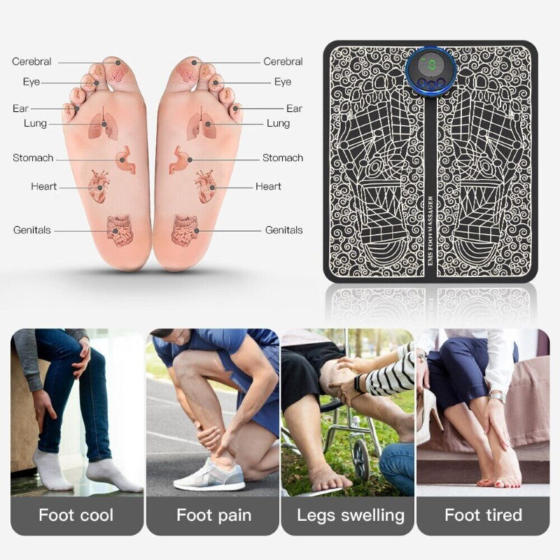 Electric Foot Massager TENS Machine, EMS Foot Massager