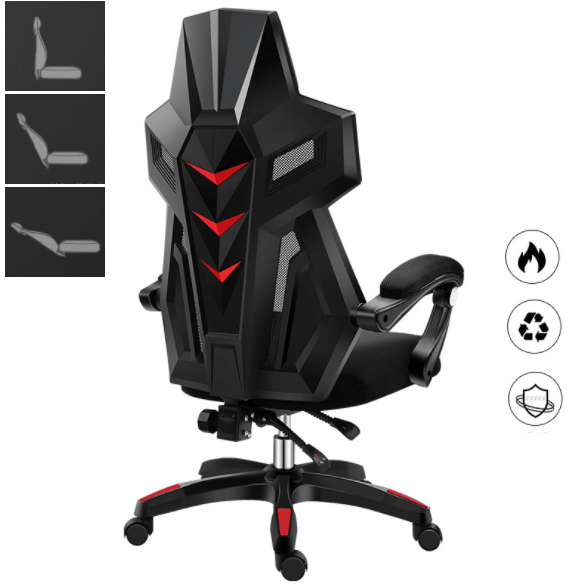 Gaming Chair with Footrest – Ergonomic Racing Gaming Chair for Office & Play