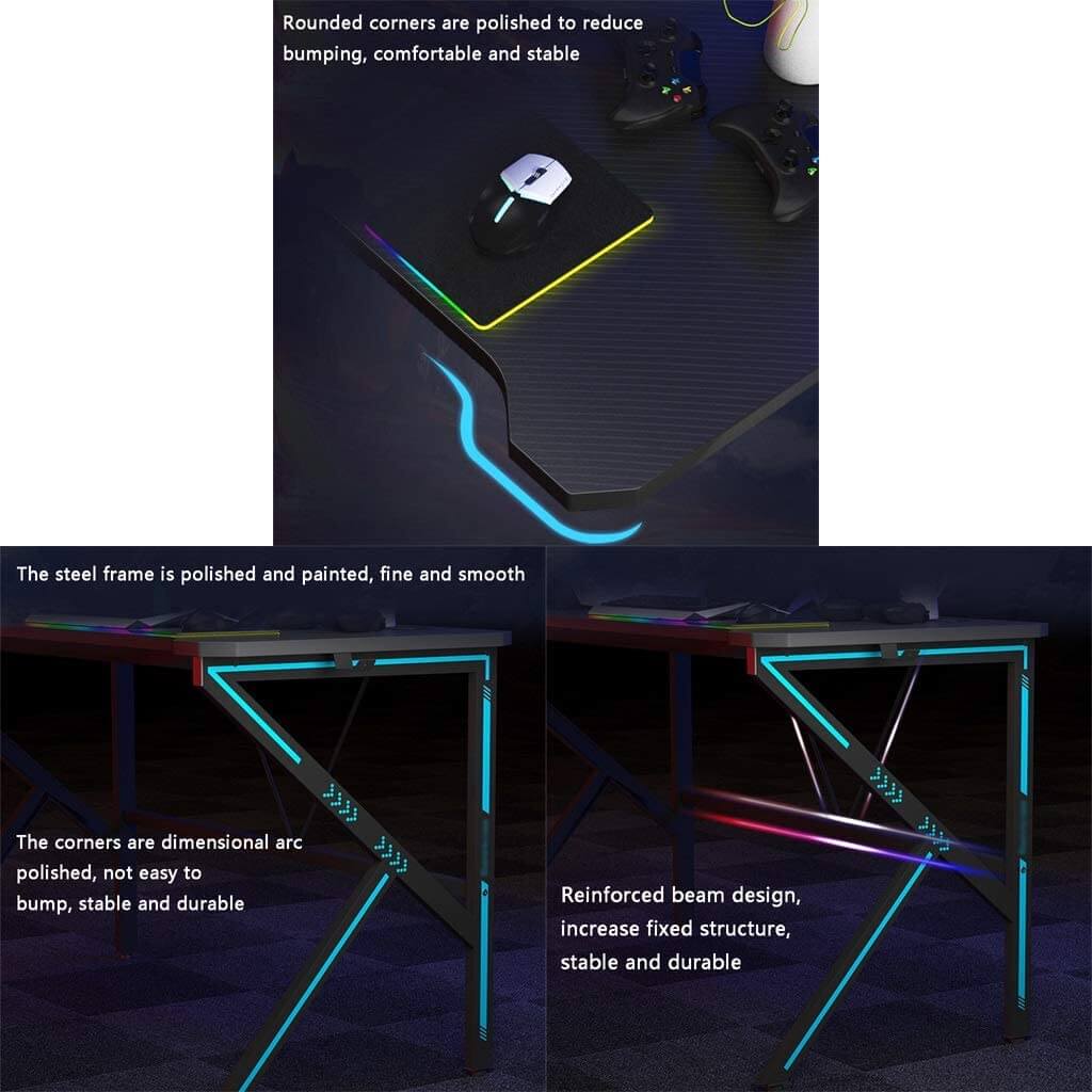 Gaming Desk 100CM – Durable Office Gaming Desk with Steel Frame