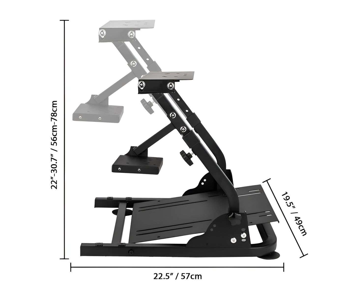 Adjustable Gaming Racing Simulator Wheel Stand