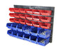WALL MOUNTED GARAGE ORGANISER / PARTS RACK WITH 30 BINS
