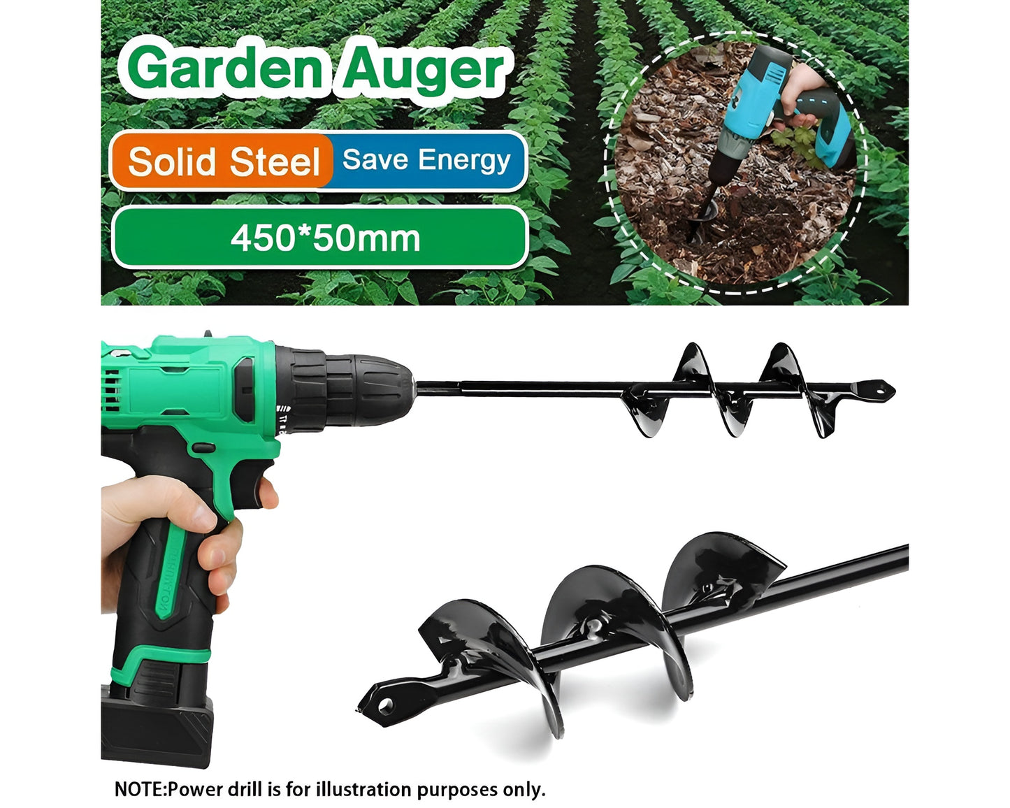 Garden Auger 50*450mm