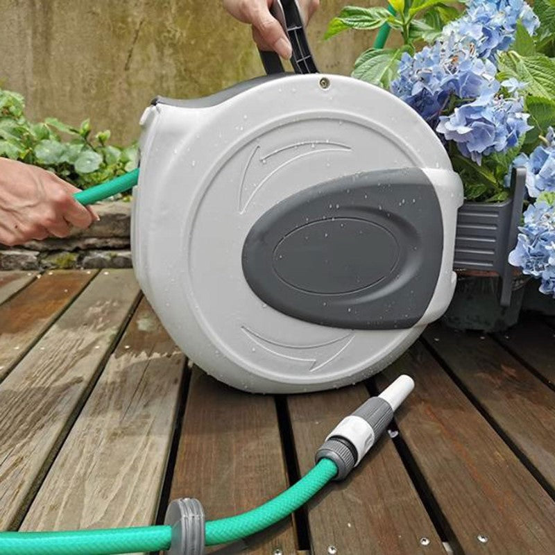 20M Retractable Garden Water Hose Reel