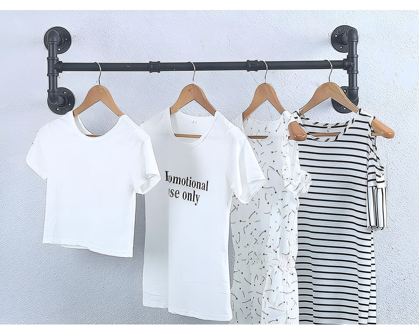Pipe Wall Mounted Garment Rack