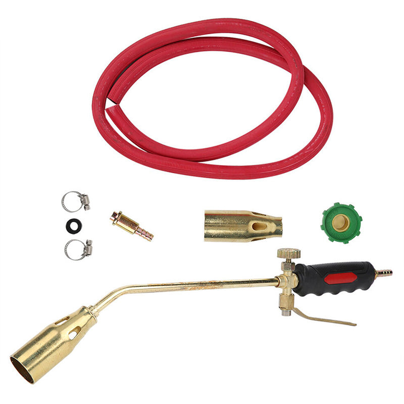 Gas Torch Handle with Thicken Liquefied Coal Gas – Double-Open Design, Iron Brass Plating, for Multiple Applications