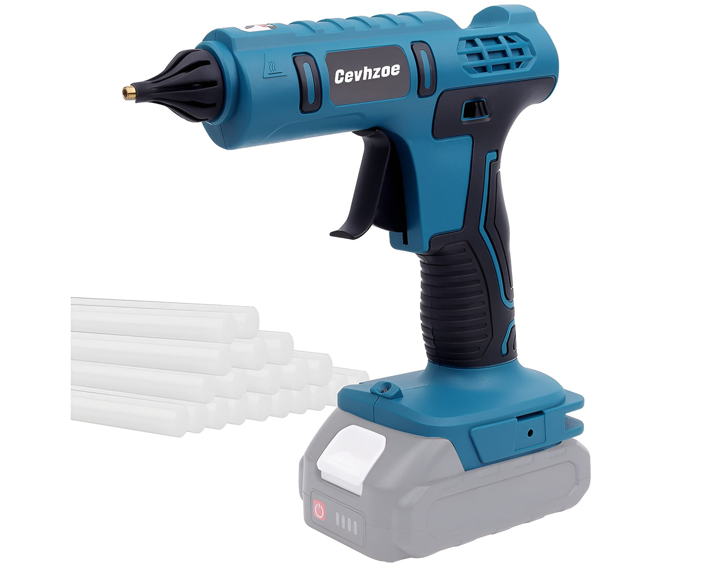 Cordless Hot Glue Gun for Makita 18V Battery - Hot Glue Gun with 20 Glue Sticks