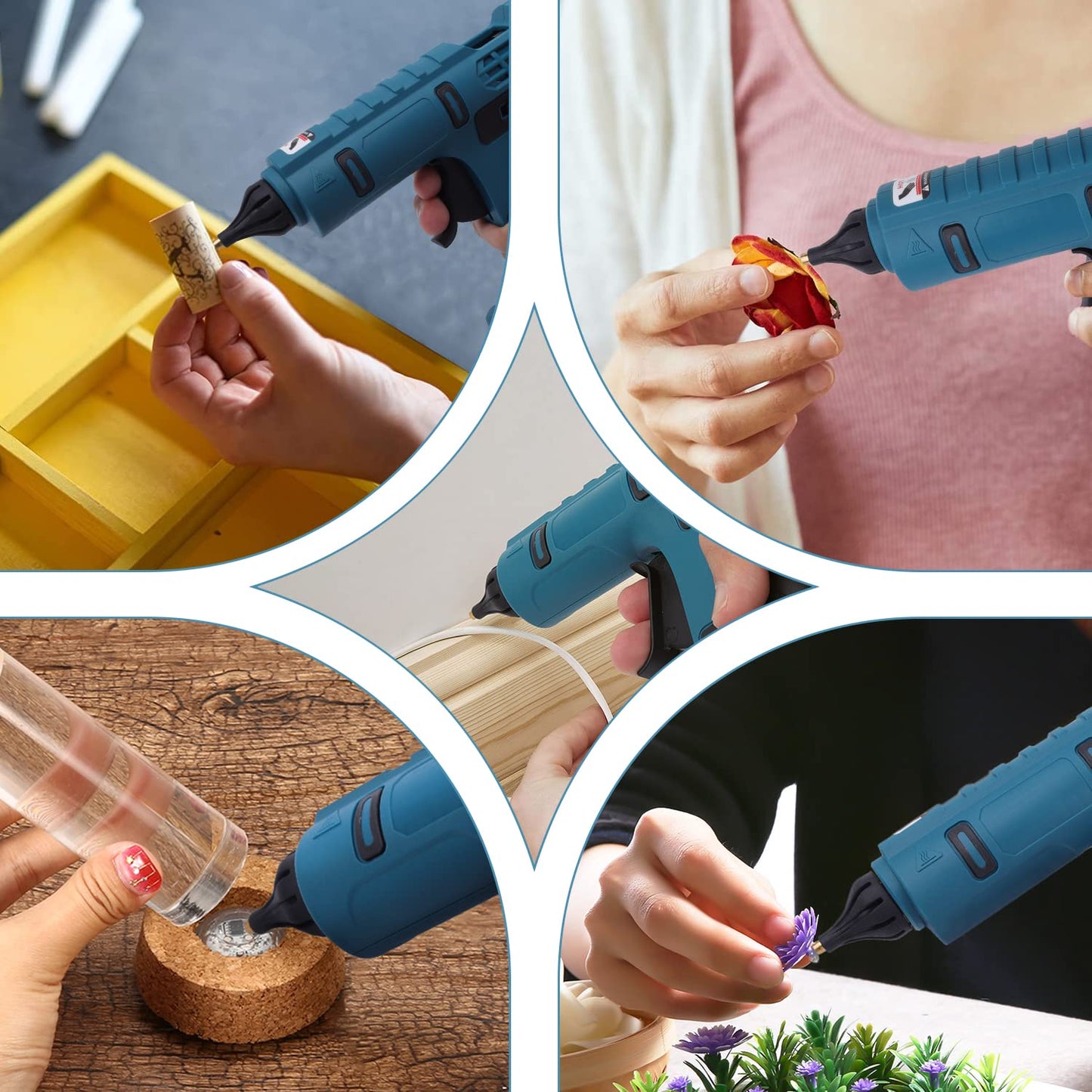 Cordless Glue Gun for Crafts (Makita 18V Battery Compatible)