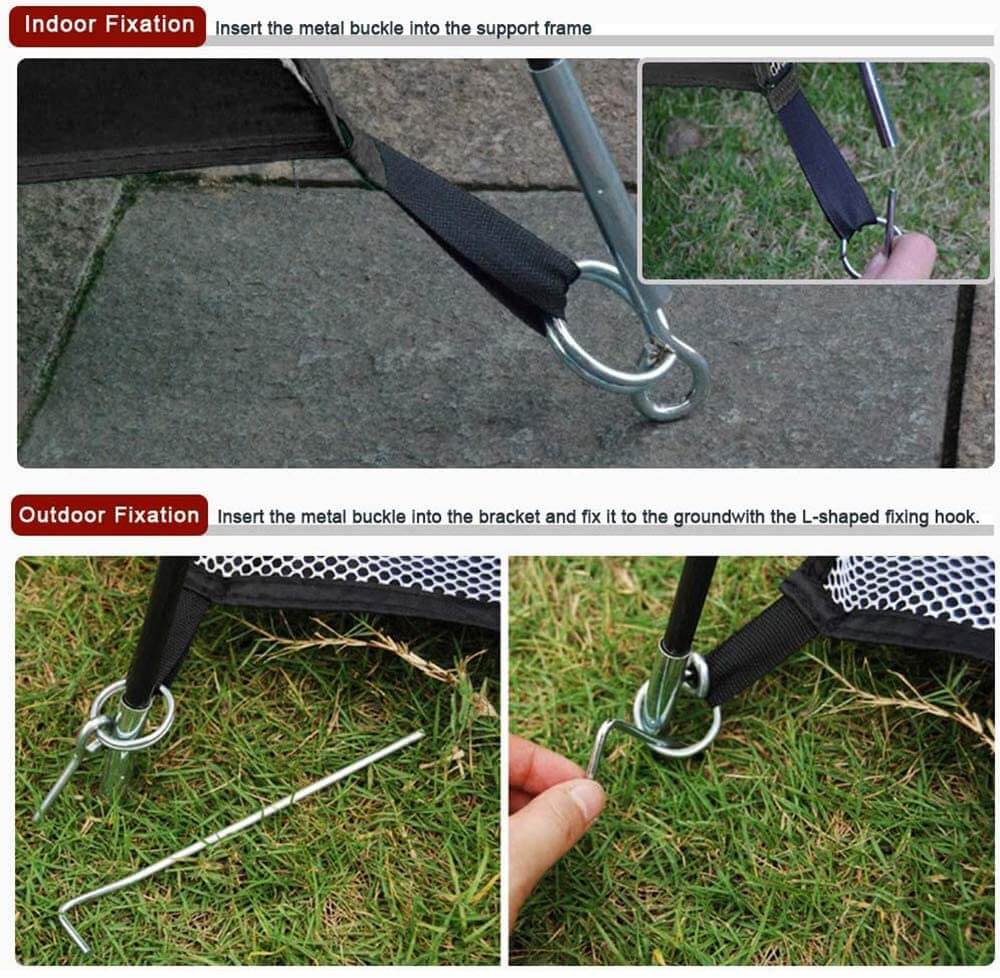 2M Golf Practice Net Golf Hitting Cage Training Indoor Outdoor