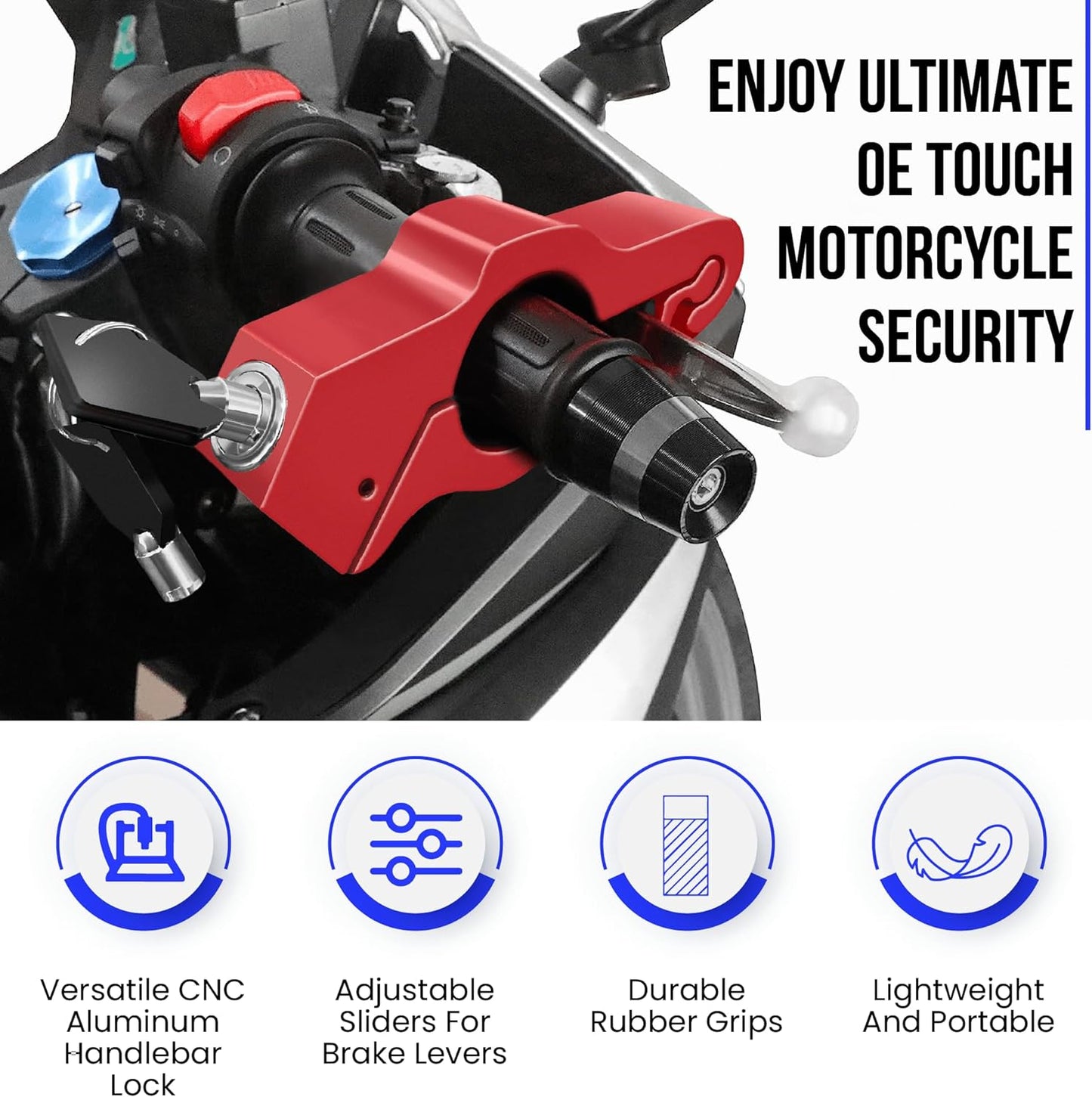 Motorcycle Lock, Scooter Grip Lock, Bike Grip Lock