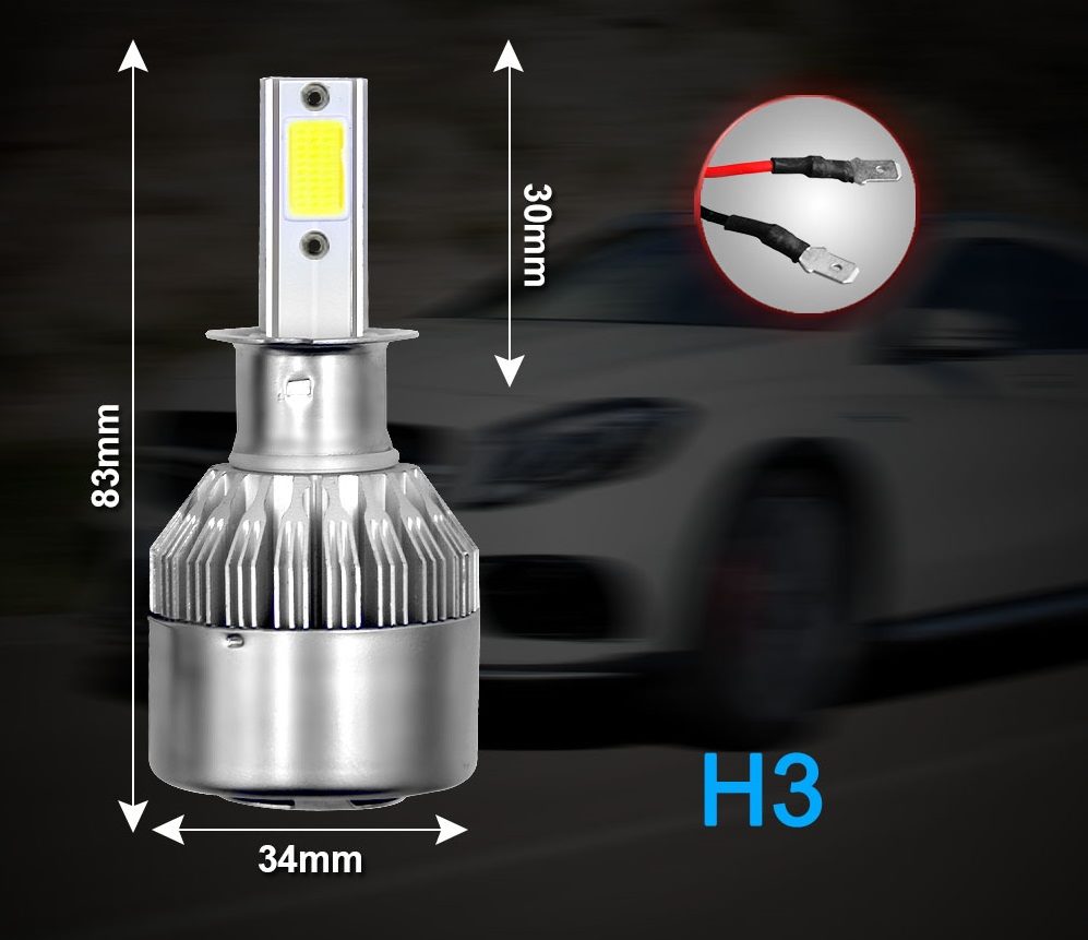 H3 LED Headlight Bulbs LED Headlight Bulbs,  LED Bulb for Fog Light