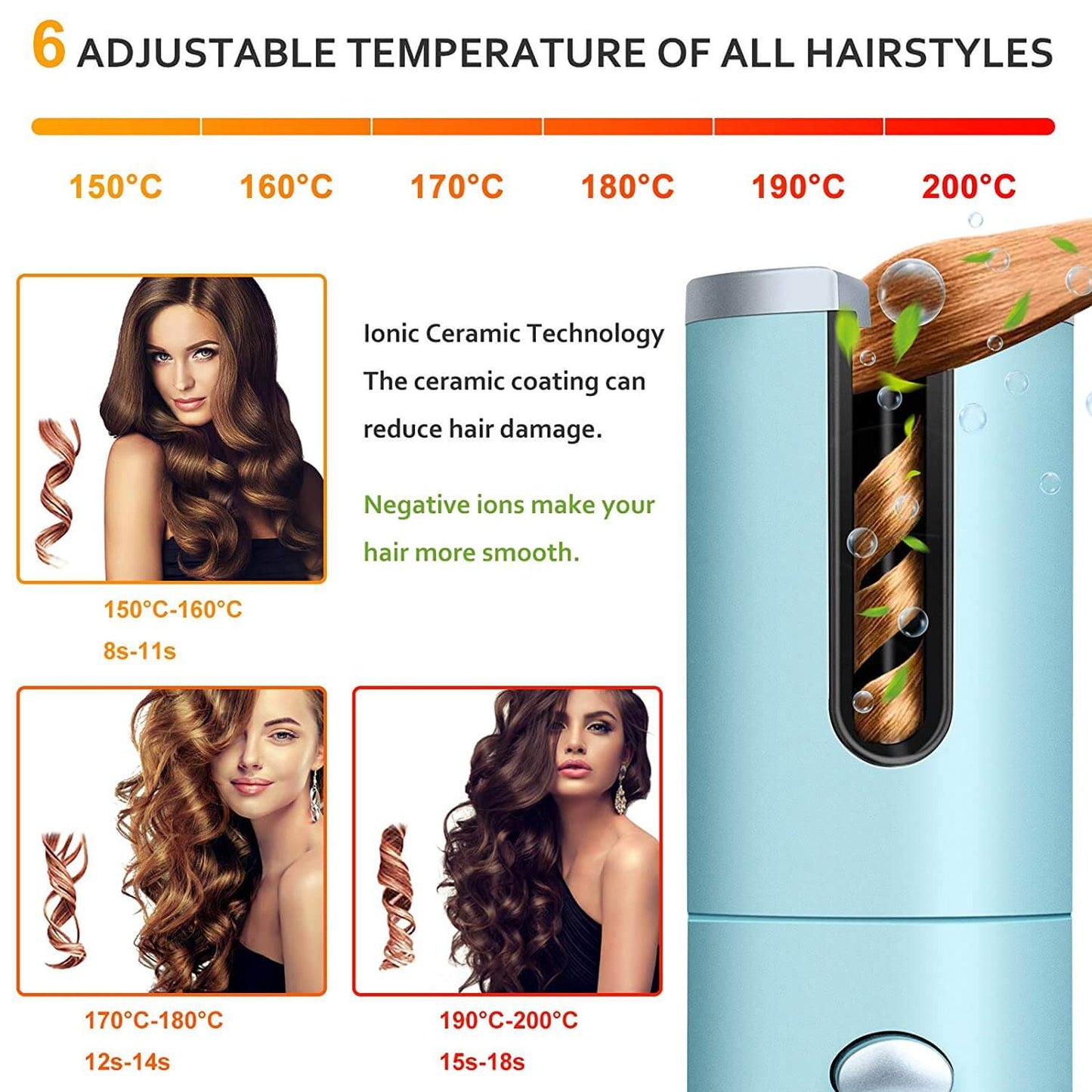Auto Cordless Hair Curler