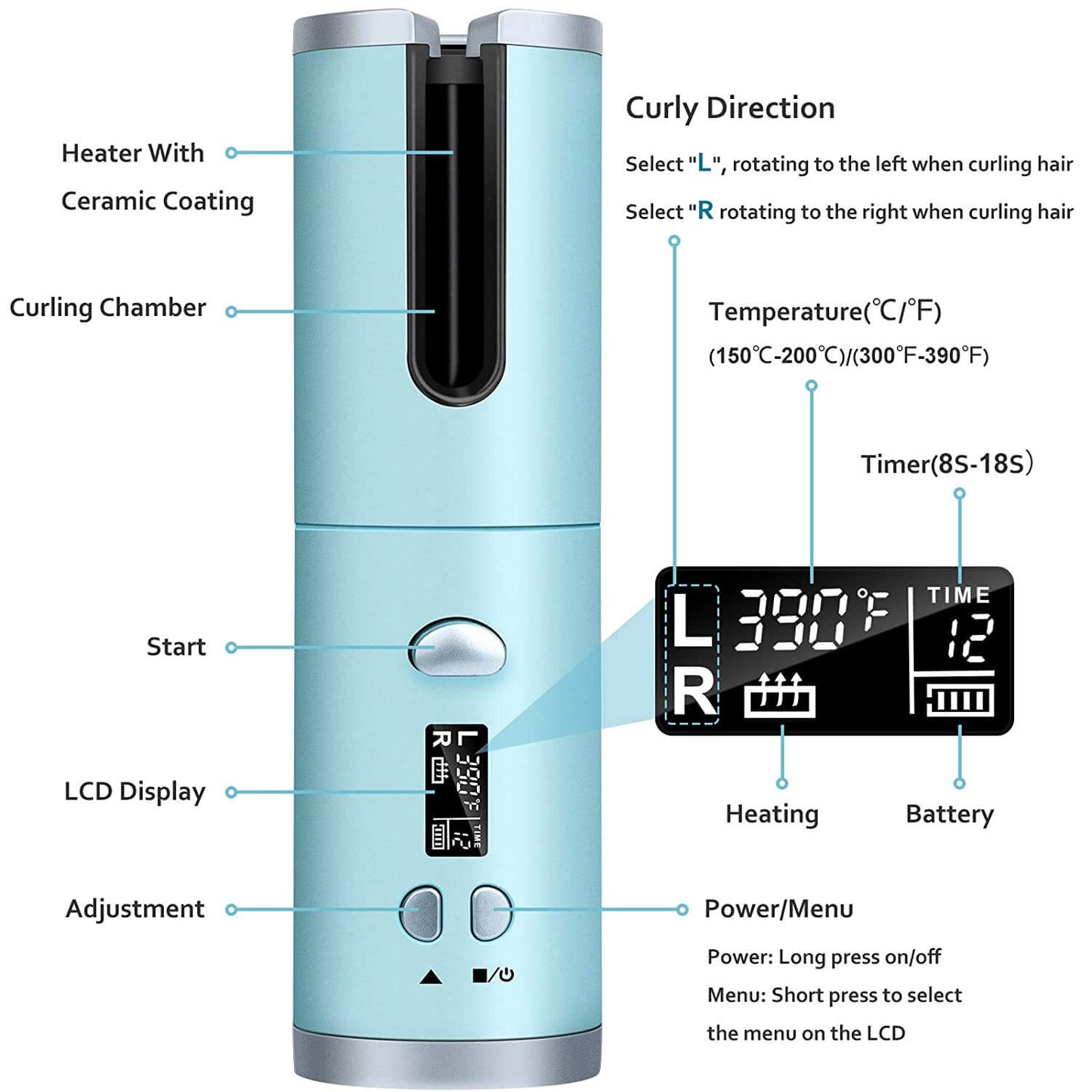 Auto Cordless Hair Curler