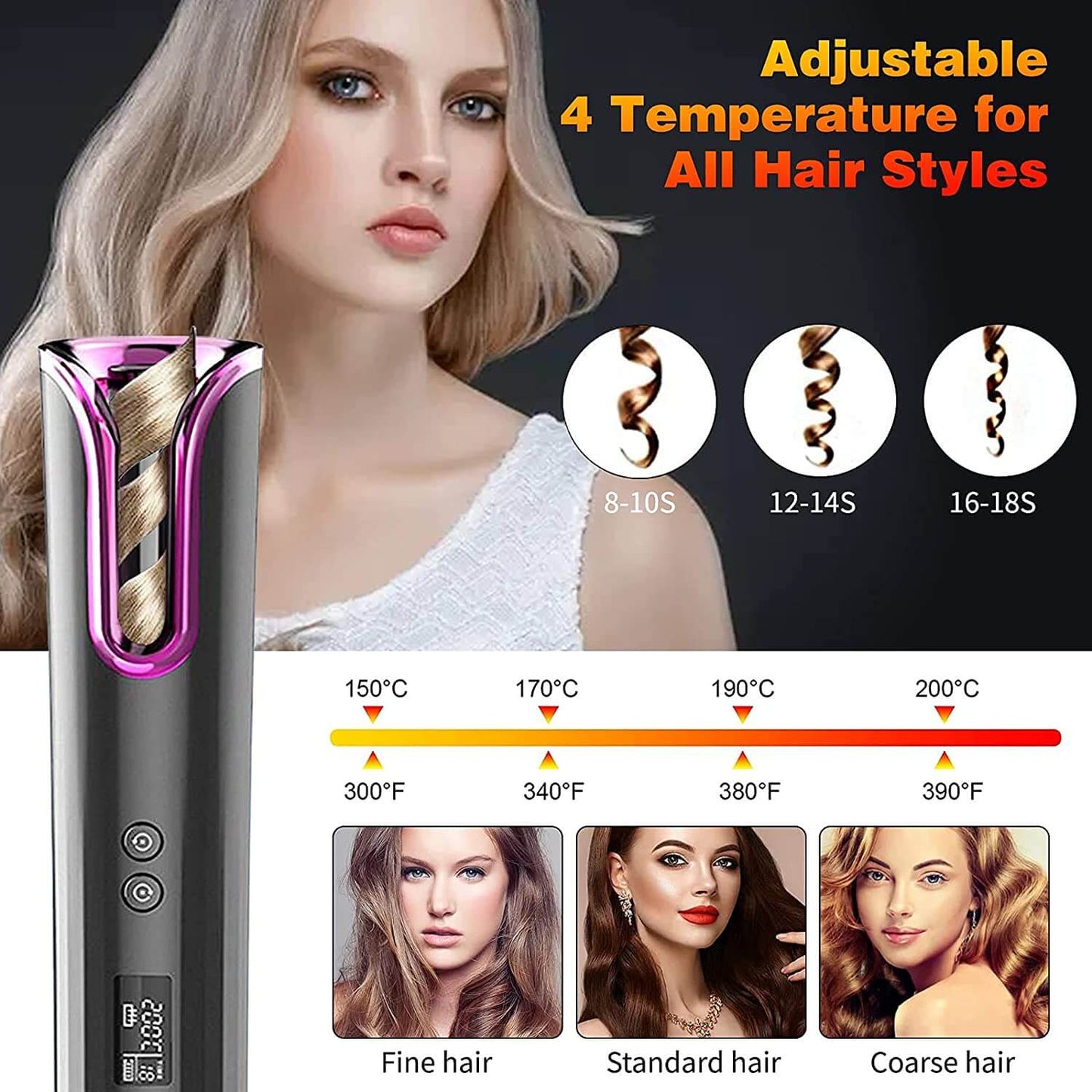 Auto Cordless Hair Curler