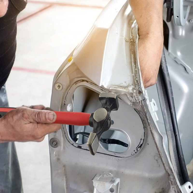 Auto Body Repair Tool Hammer Dolly Set 7 Piece, Car Body Repair Tool Kit with Carrying Case, Carbon Steel Dolly and Hammer Dent Body Fender Tool Set