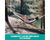 2-Person Hammock with 9FT Steel Stand - Weather Resistant Double Hammock Bed and Stand with Carrying Case, 450LBS Capacity, 6 Optional Hook Positions (Tan Stripe)