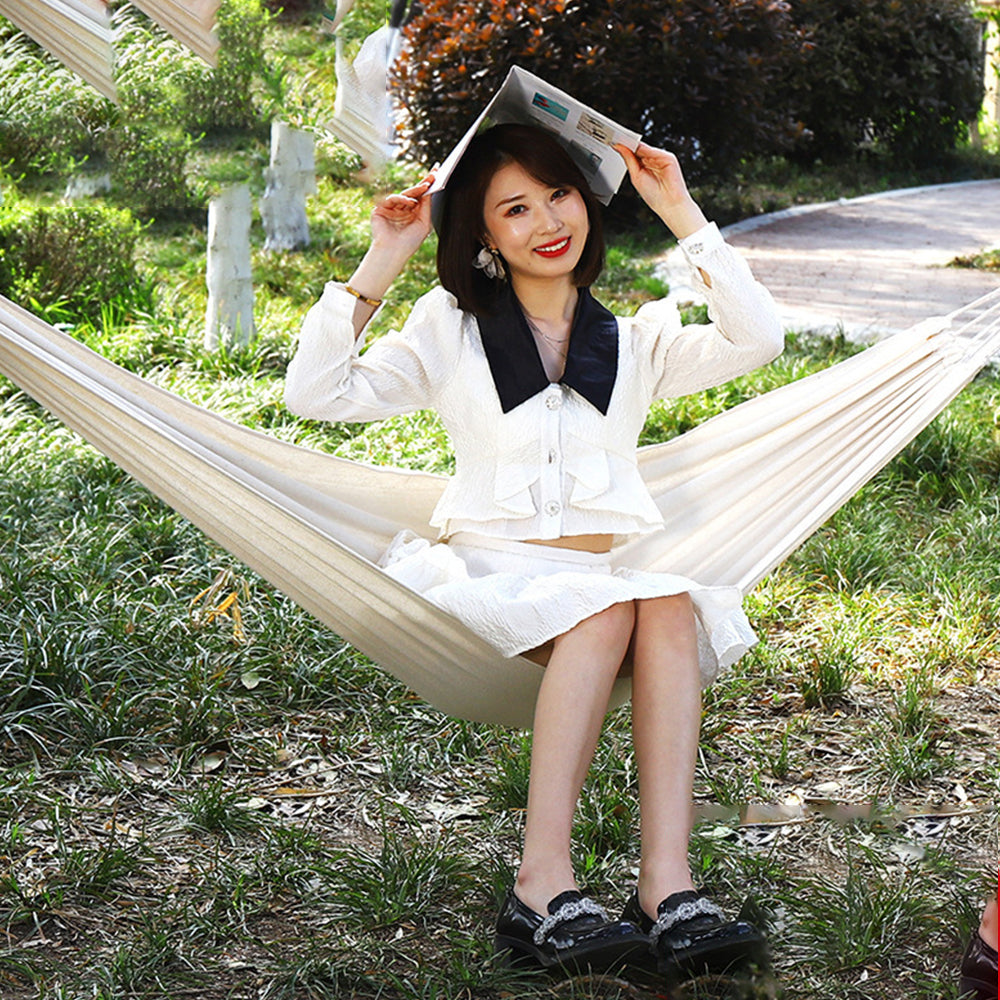 Outdoor Hammock – 2 Person Hanging Hammock with Straps & Storage Bag