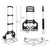 Hand Trolley Folding Aluminium Cart Luggage Trolley