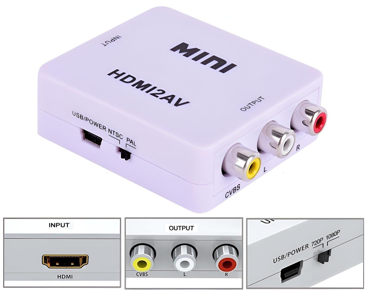 HDMI to RCA Converter Adapter