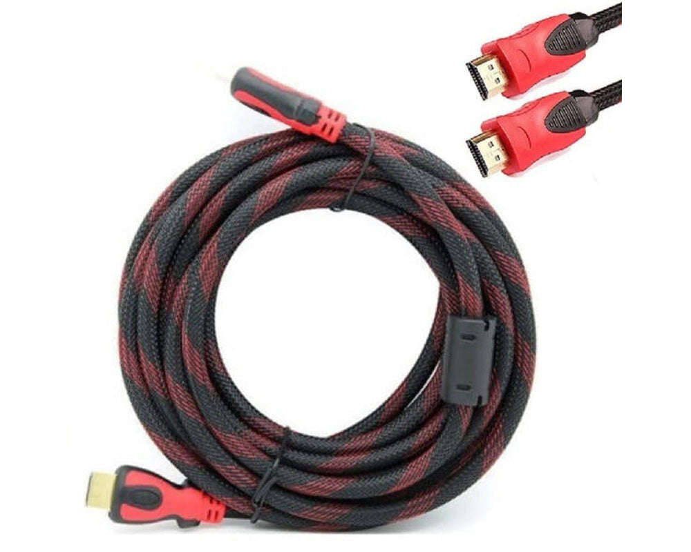 HDMI Cable 5M Braided – High-Speed HDMI Cable 18Gbps 2.0 for 3D, 1080P, Ethernet & Home Theater