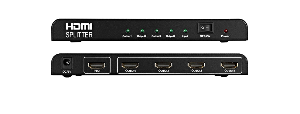 1x4 HDMI Splitter – Ultra HD 4K/2K Full HD 3D
