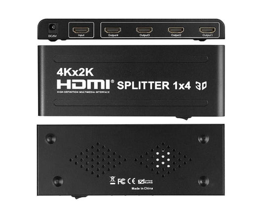 1x4 HDMI Splitter – Ultra HD 4K/2K Full HD 3D