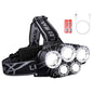 Rechargeable Waterproof Headlamp Flashlight with 5 Cree LEDs