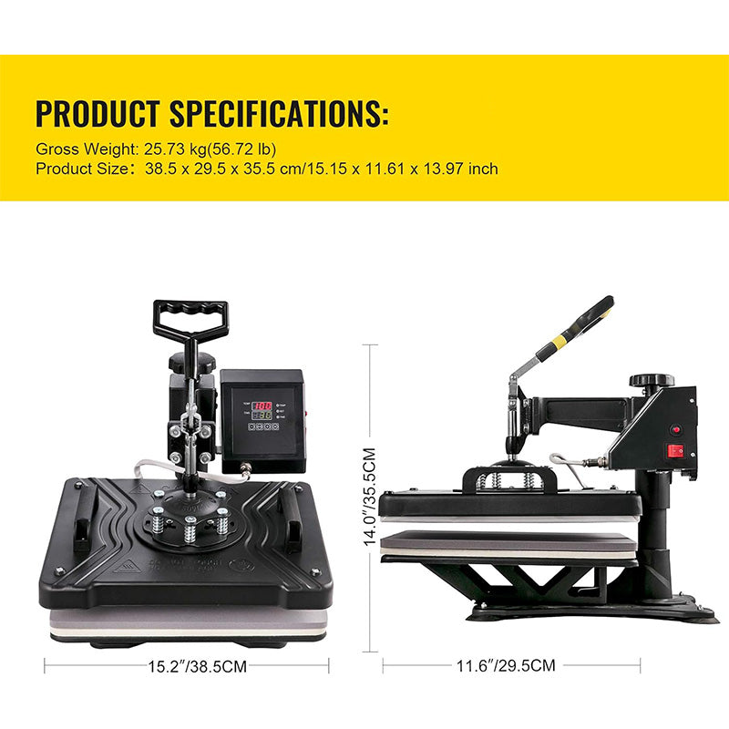 Multifunctional Heat Press T-shirt Press Mug Printing Machine 6-in-1
