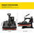 Heat Press 15x15 Inch 8 in 1 Heat Press Machine | Digital Multifunctional Sublimation Machine for T-Shirts, Hats, Mugs, Plates