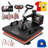 Heat Press 15x15 Inch 8 in 1 Heat Press Machine | Digital Multifunctional Sublimation Machine for T-Shirts, Hats, Mugs, Plates
