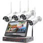Security Camera System Hiseeu 8CH 3MP 1536P - Wireless CCTV Camera System with 10" Screen