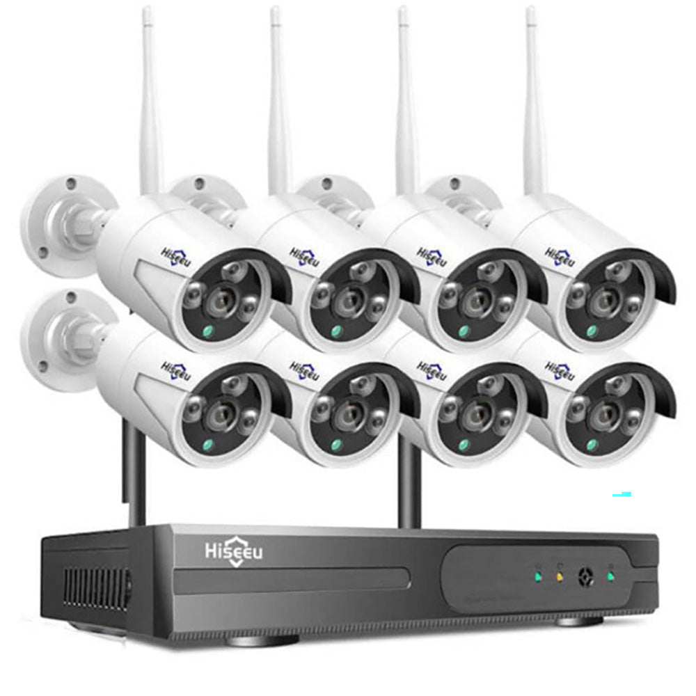 Hiseeu 2K Wireless Security Camera System Outdoor/Indoor
