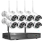 Hiseeu 2K Wireless Security Camera System Outdoor/Indoor