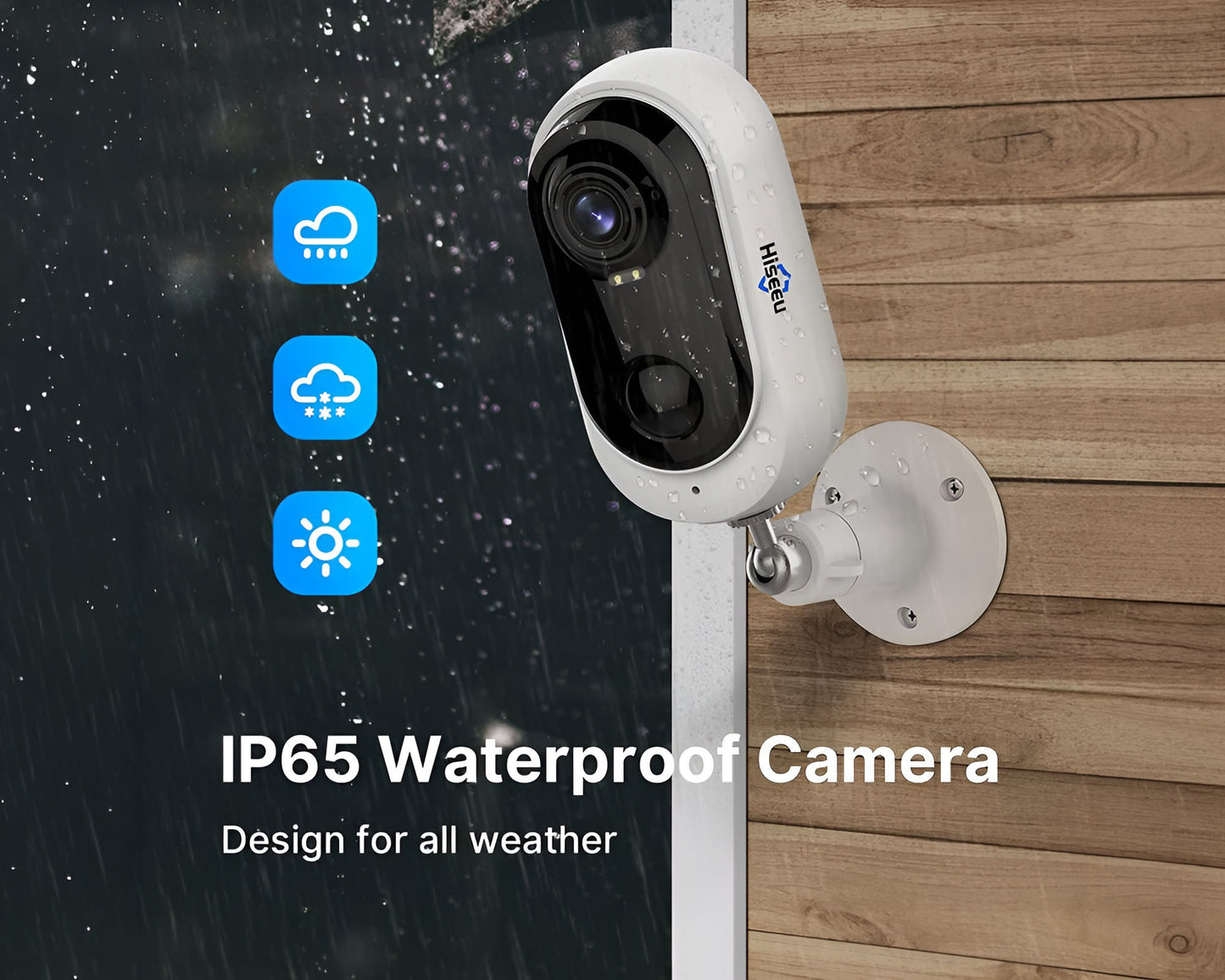 WiFi Wireless Security Camera - Battery Powered Outdoor HD Camera