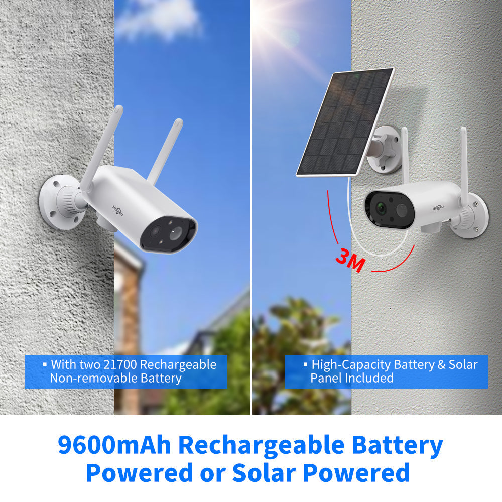 Security Camera Rechargeable, Outdoor Waterproof Home Security Camera