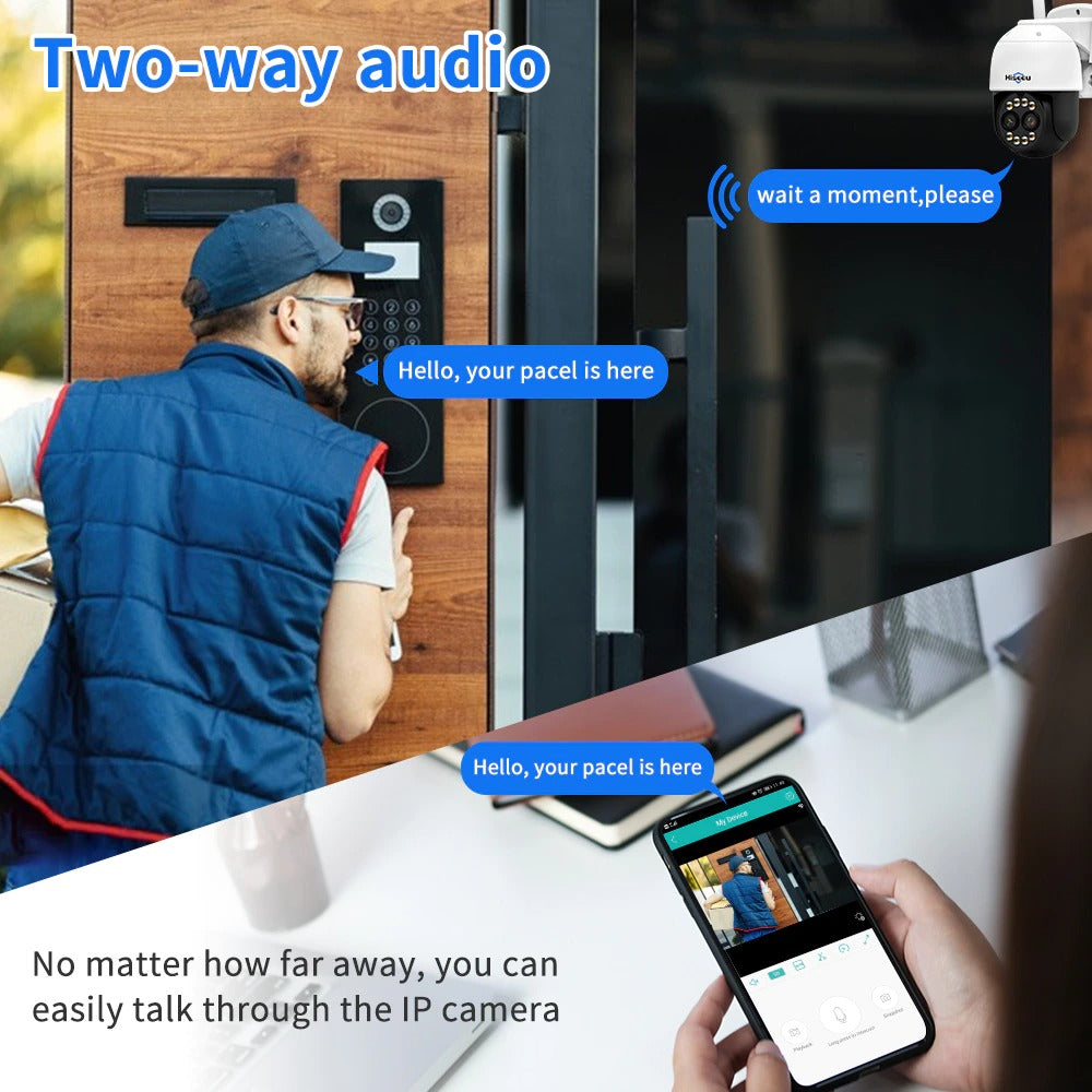 Wireless Security Camera 4K HD Resolution