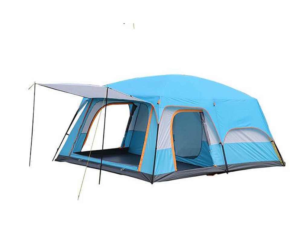 Camping Tent for 10 People - Large Outdoor Camping Tent with Sun Shade